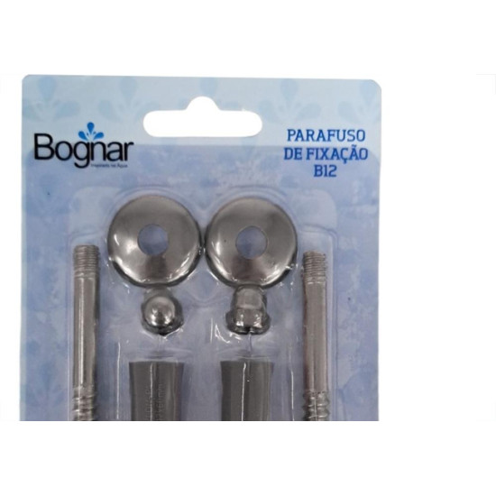 Parafuso Para Vaso Sanitario Bognar Aco Inox B-12 Com 2 Pecas