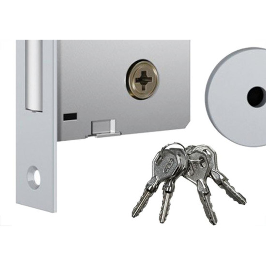 Trava Quadrupla Stam Externa Com Espelho Inox 1001 - 10810