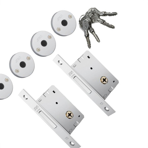 Trava Quadrupla Stam Inox 1004 Roseta Redodonda Par Trava Quadrupla Stam Inox 1004 Roseta Redodonda Par
