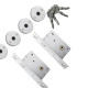 Trava Quadrupla Stam Inox 1004 Roseta Redodonda Par Trava Quadrupla Stam Inox 1004 Roseta Redodonda Par