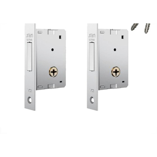 Trava Quadrupla Stam Inox 1004 Roseta Redodonda Par Trava Quadrupla Stam Inox 1004 Roseta Redodonda Par