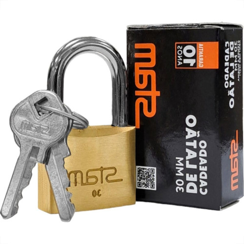Cadeado Stam 30Mm Latao - Kit C/10 Pecas Cadeado Stam 30Mm Latao - Kit C/10 Pecas