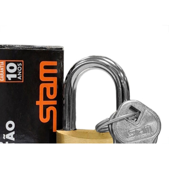 Cadeado Stam 30Mm Latao - Kit C/10 Pecas Cadeado Stam 30Mm Latao - Kit C/10 Pecas