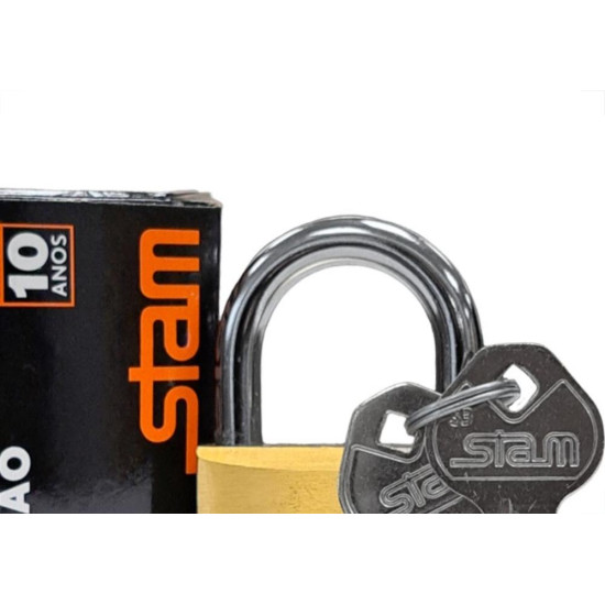 Cadeado Stam 40Mm Latao - Kit C/5 Pecas Cadeado Stam 40Mm Latao - Kit C/5 Pecas