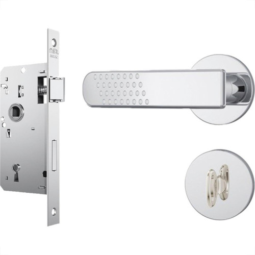 Fechadura Stam Inox Alavanca Roseta 823/21 Banheiro Fechadura Stam Inox Alavanca Roseta 823/21 Banheiro