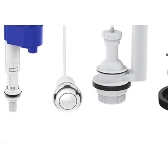 Mecanismo Para Caixa Acoplada Censi Kit Universal Pneumatico - 9544 Mecanismo Para Caixa Acoplada Censi Kit Universal Pneumatico - 9544
