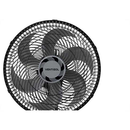 Ventilador Mesa Ventisol Turbo Preto/Cinza 6 Pas 30Cm. 127V. Ventilador Mesa Ventisol Turbo Preto/Cinza 6 Pas 30Cm. 127V.