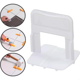 Espacador De Piso Cortag Nivelador 4,0Mm Pacote Com 50 Pecas