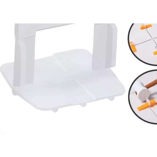 Espacador De Piso Cortag Nivelador 4,0Mm Pacote Com 50 Pecas