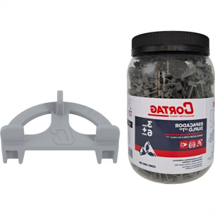 Espacador De Piso Cortag Duplo ''T'' 3Mm + 6Mm Pacote Com 400 Pecas