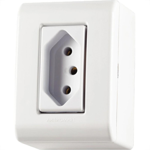 Sistema Box Tramontina Lizflex 1 Tomada 2P+T. 10A - 57304/002
