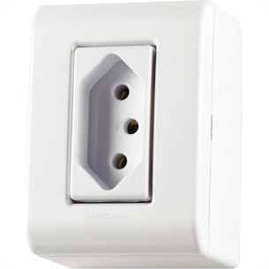 Sistema Box Tramontina Lizflex 1 Tomada 2P+T. 20A - 57304/003