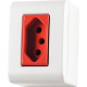 Sistema Box Tramontina Lizflex 1 Tomada 2P+T. 20A Vermelha - 57304/019
