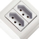 Sistema Box Tramontina Lizflex 2 Tomadas 2P+T. 20A. - 57304/025