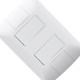 Conjunto Tramontina Com Placa Aria 1 Simples+1 Paralelo - 57241045 Conjunto Tramontina Com Placa Aria 1 Simples+1 Paralelo - 57241045