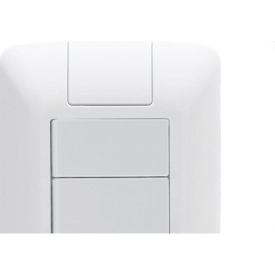 Conjunto Tramontina Com Placa Aria 2 Simples+Tomada 2P+T. 10A. - 241073 Conjunto Tramontina Com Placa Aria 2 Simples+Tomada 2P+T. 10A. - 241073
