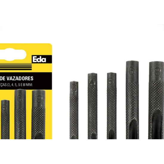 Vazador Eda Jogo Com 5 Pecas - 3 A 8Mm - 0Kc