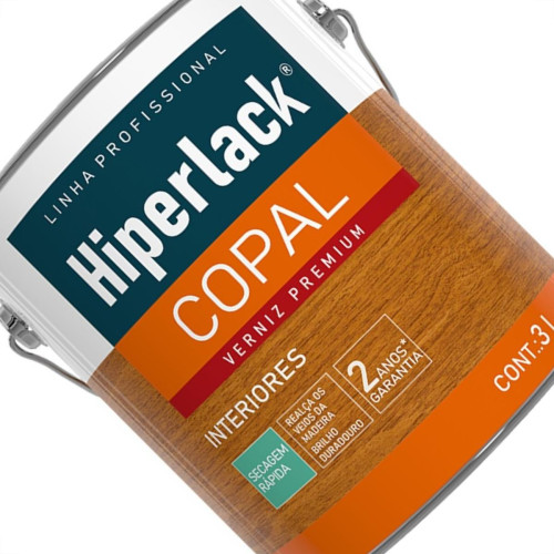 Verniz Premium Hiperlack Copal Alto Brilho Incolor 3L