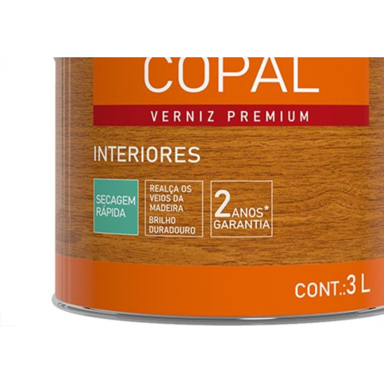Verniz Premium Hiperlack Copal Alto Brilho Incolor 3L
