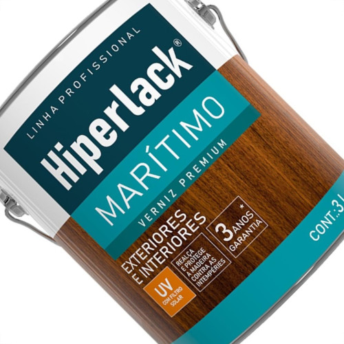 Verniz Premium Hiperlack Maritimo Fosco Incolor 3L