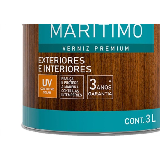 Verniz Hyperlack Maritimo Acetinado Incolor 3L Verniz Hyperlack Maritimo Acetinado Incolor 3L