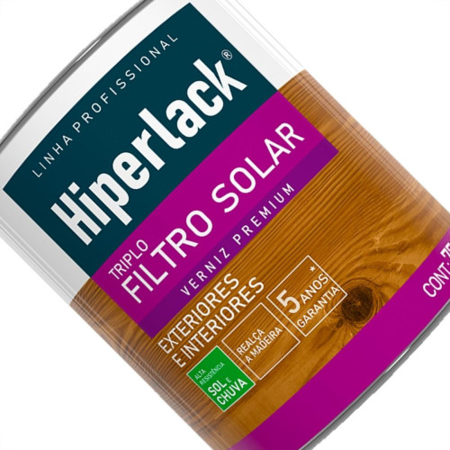 Verniz Hyperlack Triplo Filtro Solar Natural 750Ml