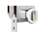 Fechadura Silvana 4500 Porta Correr Roseta Redonda Inox - 95026 Fechadura Silvana 4500 Porta Correr Roseta Redonda Inox - 95026