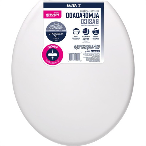 Assento Sanitario Almofadado Atlas Branco Assento Sanitario Almofadado Atlas Branco