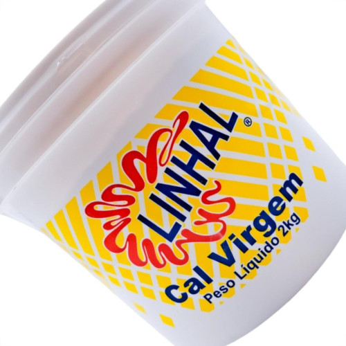 Cal Virgem Linhal Pote 2Kg Cal Virgem Linhal Pote 2Kg