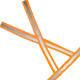 Colete X Para Sinalizacao Plastcor Noturno/Diurno Laranja Colete X Para Sinalizacao Plastcor Noturno/Diurno Laranja