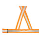 Colete X Para Sinalizacao Plastcor Noturno/Diurno Laranja Colete X Para Sinalizacao Plastcor Noturno/Diurno Laranja