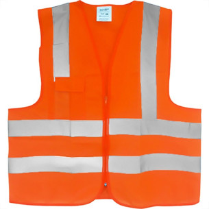 Colete Para Sinalizacao Plastcor 1 Bolso Laranja Fluorescente Xg