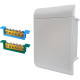 Centrinho Steck Pvc Embutir Branco Para 5 Disjuntores Din Com Barramento Centrinho Steck Pvc Embutir Branco Para 5 Disjuntores Din Com Barramento