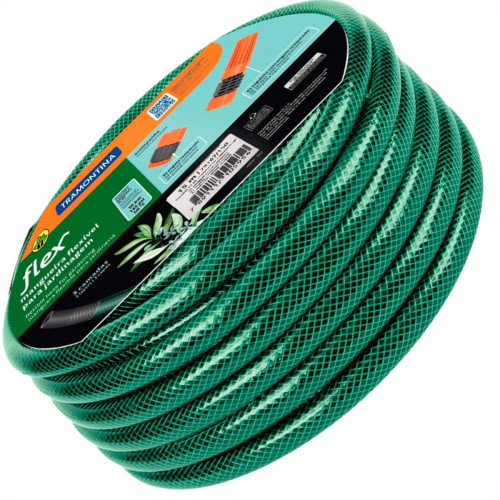 Mangueira Jardim Tramontina Flex Preta/Verde Conjunto Com 15M Mangueira Jardim Tramontina Flex Preta/Verde Conjunto Com 15M