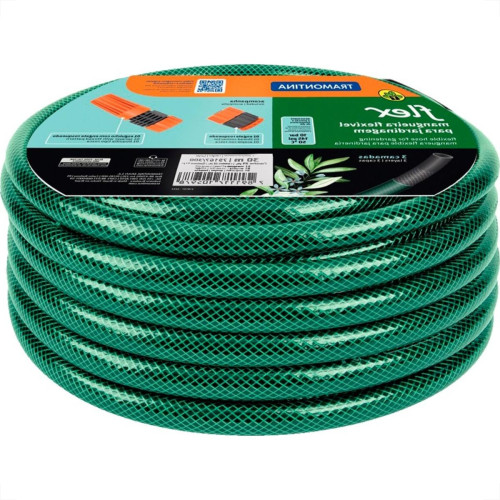 Mangueira Jardim Tramontina Flex Preta/Verde Conjunto Com 30M Mangueira Jardim Tramontina Flex Preta/Verde Conjunto Com 30M