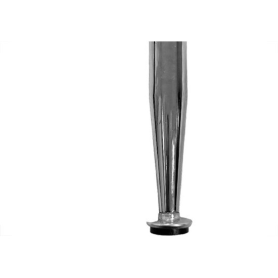 Pe Conico Para Moveis Em Aco Cromado Com Regulagem Jomarca 100Mm Pe Conico Para Moveis Em Aco Cromado Com Regulagem Jomarca 100Mm