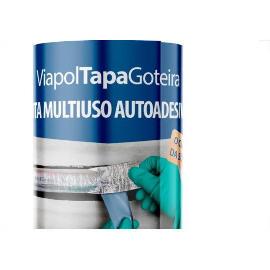 Fita Multiuso Viapol Tapa Goteira 30Cmx10M Fita Multiuso Viapol Tapa Goteira 30Cmx10M