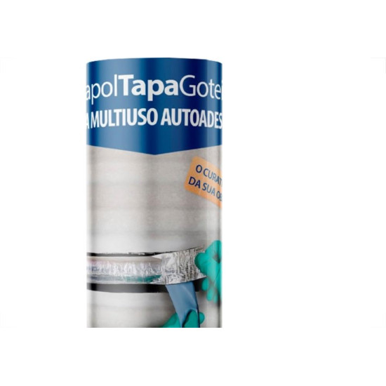 Fita Multiuso Viapol Tapa Goteira 45Cmx10M Fita Multiuso Viapol Tapa Goteira 45Cmx10M