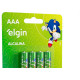 Pilha Elgin Alcalina Aaa Palito Com 4 Pecas - 82155