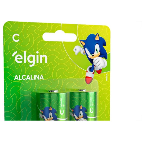 Pilha Elgin Alcalina C Media Com 2 Pecas - 82156 Pilha Elgin Alcalina C Media Com 2 Pecas - 82156