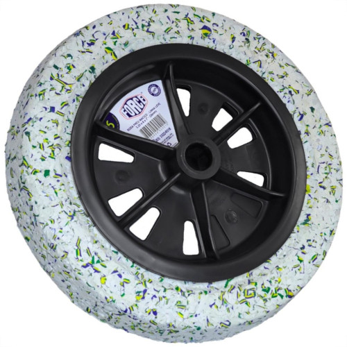 Roda Pneu Macico Force 3,25X8X1'' - Eixo 26Mm - 110 Roda Pneu Macico Force 3,25X8X1'' - Eixo 26Mm - 110