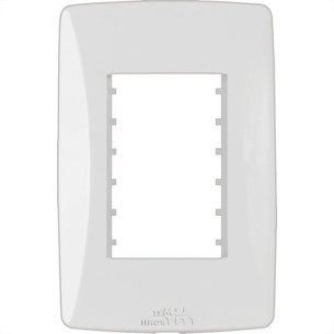 Placa Mectronic Petra 4X2 - 3 Modulos - 82003