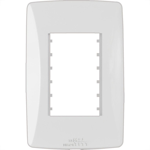 Placa Mectronic Petra 4X2 - 3 Modulos - 82003 Placa Mectronic Petra 4X2 - 3 Modulos - 82003