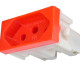 Modulo Mectronic Tomada 2 Polos+Terra 20A. Vermelha - 39259 Modulo Mectronic Tomada 2 Polos+Terra 20A. Vermelha - 39259