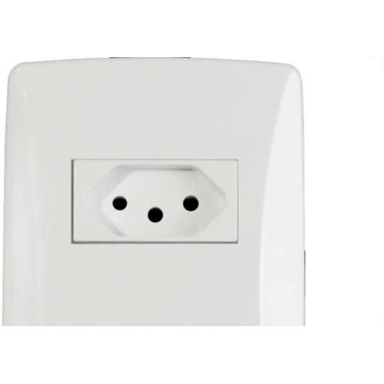 Conjunto Mectronic Petra 2 Tomadas 2 Polos+Terra 10A. - 39056 Conjunto Mectronic Petra 2 Tomadas 2 Polos+Terra 10A. - 39056