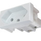 Modulo Mectronic Soft 1 Tomada 2P+T. 10A. Branca - 39016 Modulo Mectronic Soft 1 Tomada 2P+T. 10A. Branca - 39016