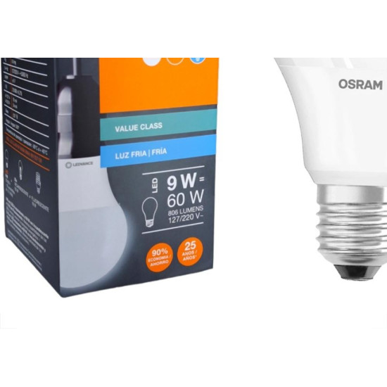 Lampada Led Bulbo Ledvance A60 9W 6500K Lampada Led Bulbo Ledvance A60 9W 6500K