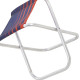 Banqueta De Praia Aluminio Tramontina Fiji Azul Escuro/Laranja - 92900/300 Banqueta De Praia Aluminio Tramontina Fiji Azul Escuro/Laranja - 92900/300