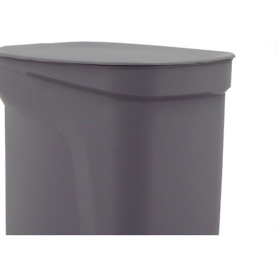 Lixeira Plastica Com Pedal Tramontina Compacta 10 Litros Cinza - 92852321 Lixeira Plastica Com Pedal Tramontina Compacta 10 Litros Cinza - 92852321