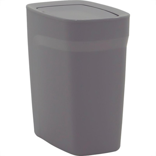 Lixeira Plastica Basculante Tramontina Compacta 8,5 Litros Cinza - 92864321